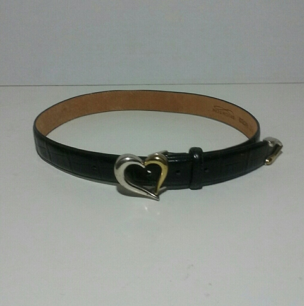 Brighton Gold Silver Heart Belt